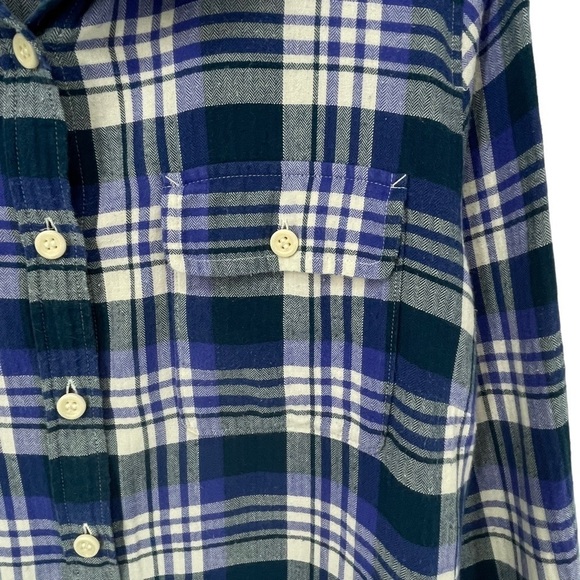 J Crew Acropolis Classic Collared, Plaid Button-Up Shirt - Sz 12 - Picture 7 of 15